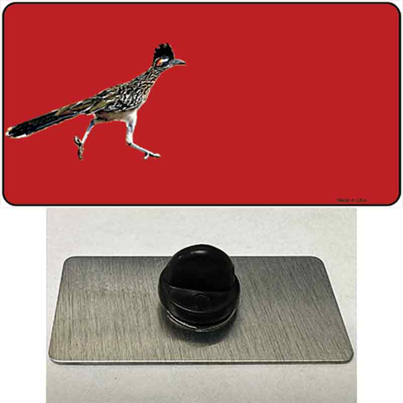 PIN-LP-1337 1.5 x 0.75 in. Roadrunner Offset Novelty Rectangle Metal Hat Pin