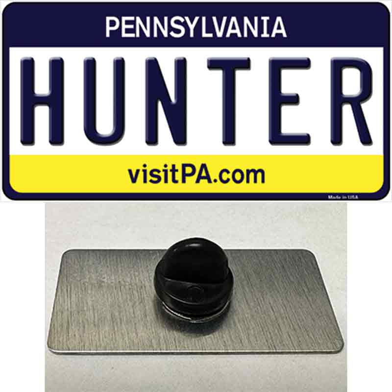 PIN-LP-6077 1.5 x 0.75 in. Hunter Pennsylvania State Novelty Rectangle Metal Hat Pin