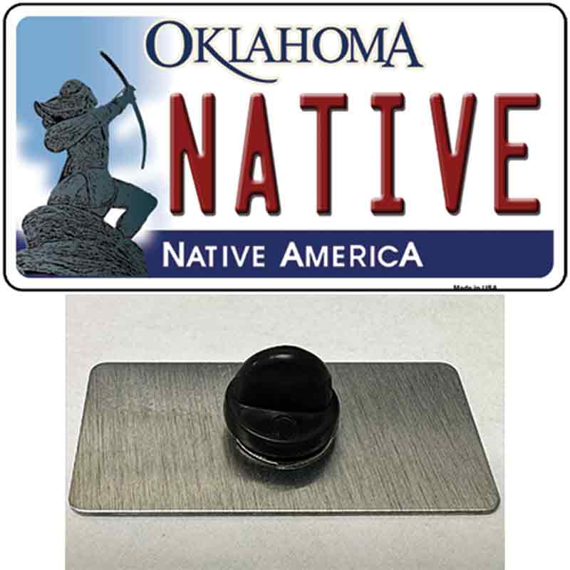 PIN-LP-6230 1.5 x 0.75 in. Native Oklahoma Novelty Rectangle Metal Hat Pin