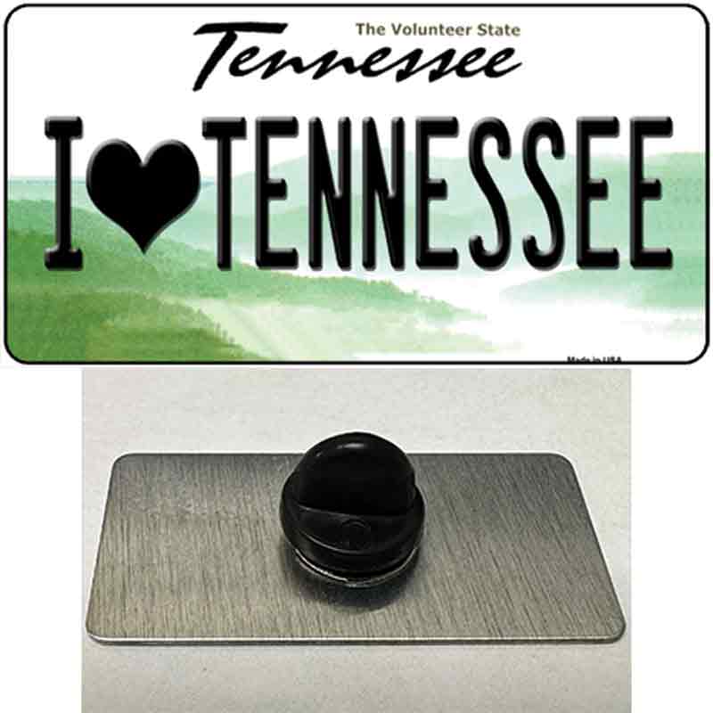 PIN-LP-6441 1.5 x 0.75 in. I Love Tennessee Novelty Rectangle Metal Hat Pin