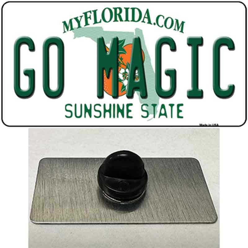 PIN-LP-13373 1.5 x 0.75 in. Go Magic Novelty Rectangle Metal Hat Pin Tag