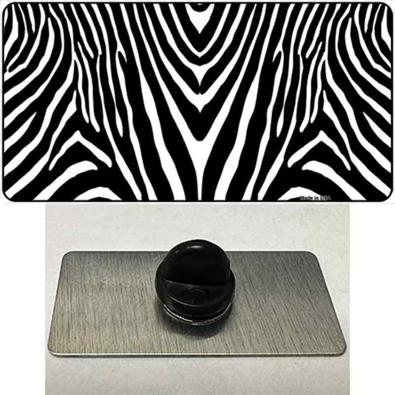 PIN-LP-7928 1.5 x 0.75 in. Zebra Print Novelty Rectangle Metal Hat Pin