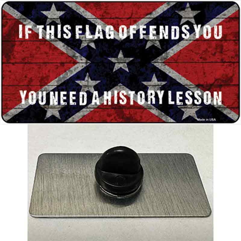PIN-LP-8001 1.5 x 0.75 in. History Lesson Novelty Rectangle Metal Hat Pin