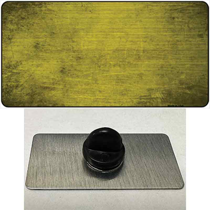PIN-LP-6903 1.5 x 0.75 in. Yellow Oil Rubbed Solid Novelty Rectangle Metal Hat Pin