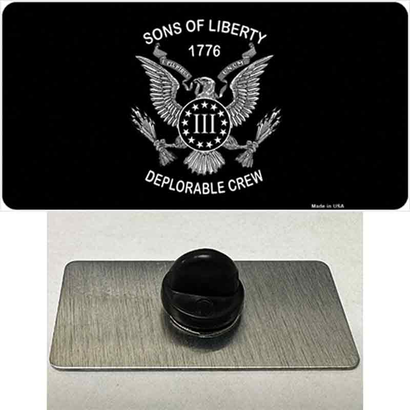 PIN-LP-13580 1.5 x 0.75 in. Sons of Liberty 1776 Novelty Rectangle Metal Hat Pin Tag