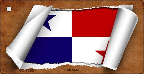 KC-9209 Panama Flag Scroll Novelty Key Chain