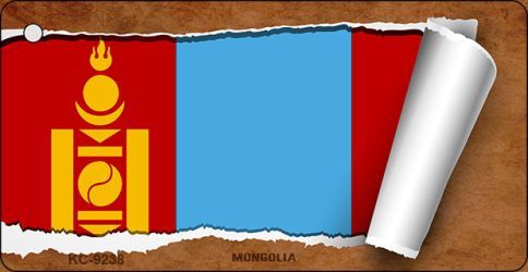 KC-9238 Mongolia Flag Scroll Novelty Key Chain