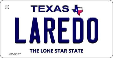 KC-9377 Laredo Texas Background Novelty Key Chain
