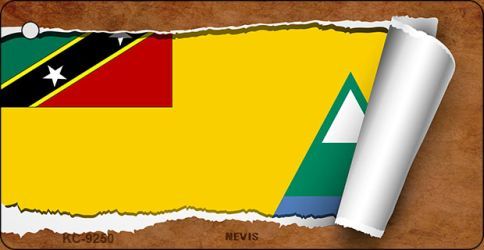 KC-9250 Nevis Flag Scroll Novelty Key Chain