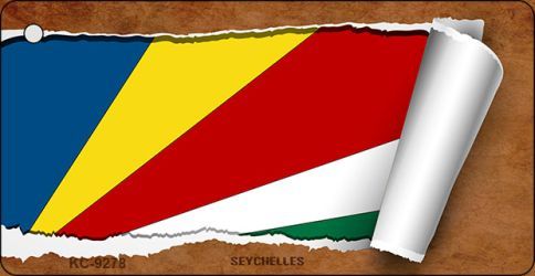 KC-9278 Seychelles Flag Scroll Novelty Key Chain