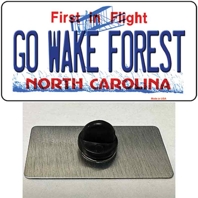 PIN-LP-12946 1.5 x 0.75 in. Go Wake Forest Novelty Rectangle Metal Hat Pin