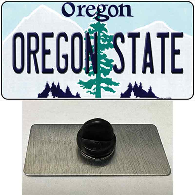 PIN-LP-12984 1.5 x 0.75 in. Oregon State Novelty Rectangle Metal Hat Pin