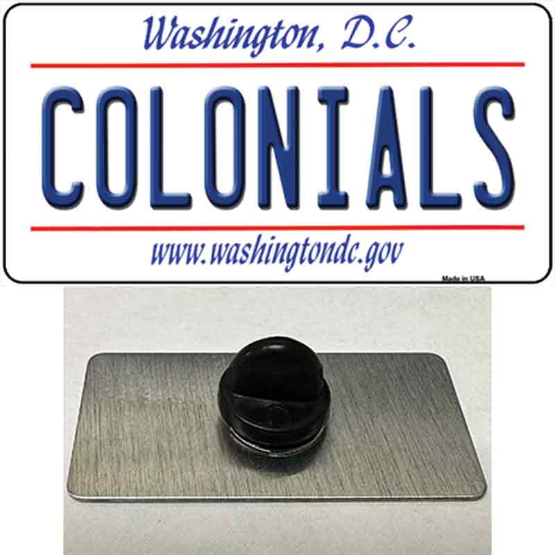 PIN-LP-13132 1.5 x 0.75 in. Colonials Novelty Rectangle Metal Hat Pin