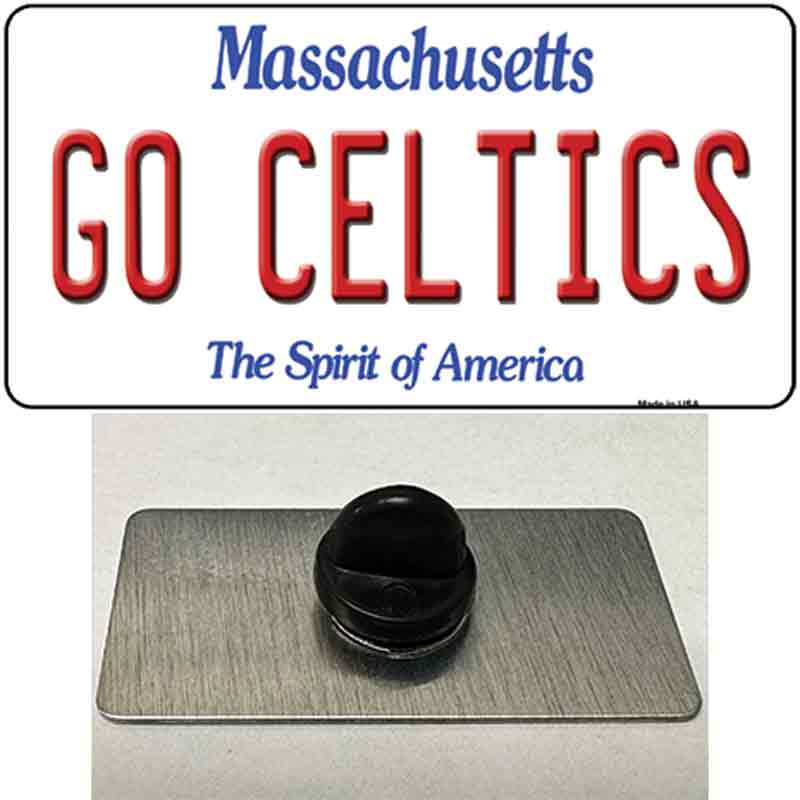 PIN-LP-13411 1.5 x 0.75 in. Go Celtics Novelty Rectangle Metal Hat Pin Tag