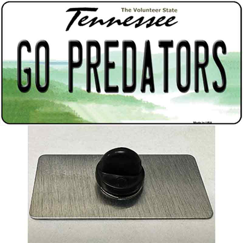 PIN-LP-13561 1.5 x 0.75 in. Go Predators Novelty Rectangle Metal Hat Pin Tag