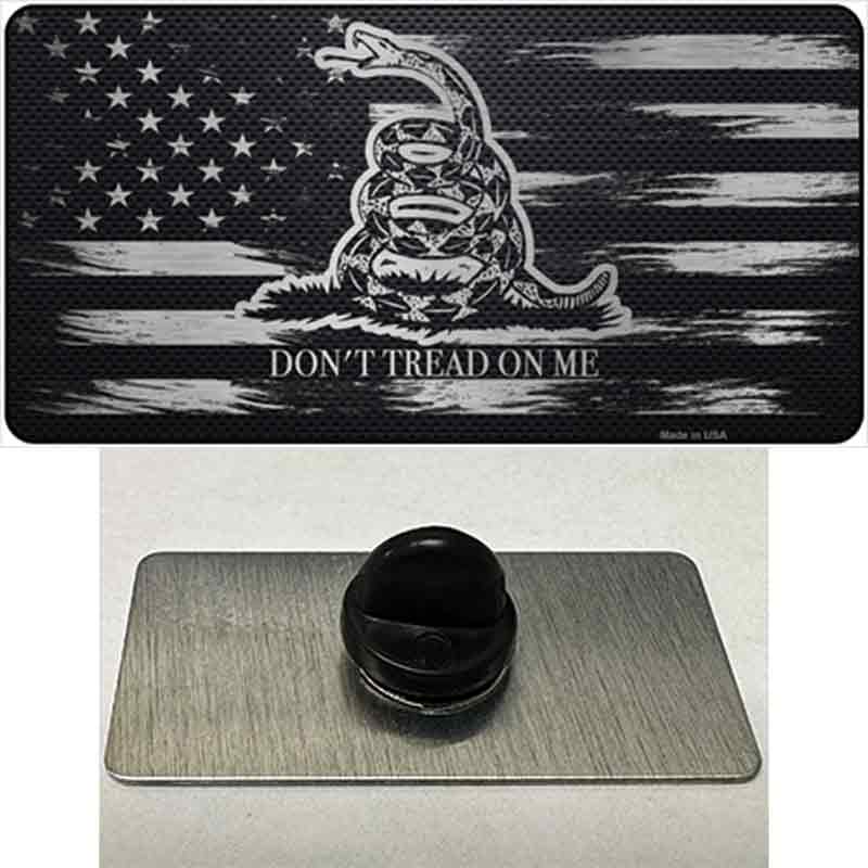 PIN-LP-13798 1.5 x 0.75 in. Dont Tread On Me Distressed Flag Novelty Rectangle Metal Hat Pin