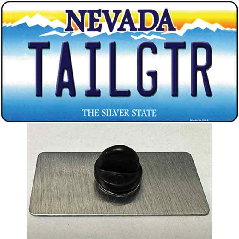 PIN-LP-14385 1.5 x 0.75 in. Tailgtr Nevada Novelty Rectangle Metal Hat Pin