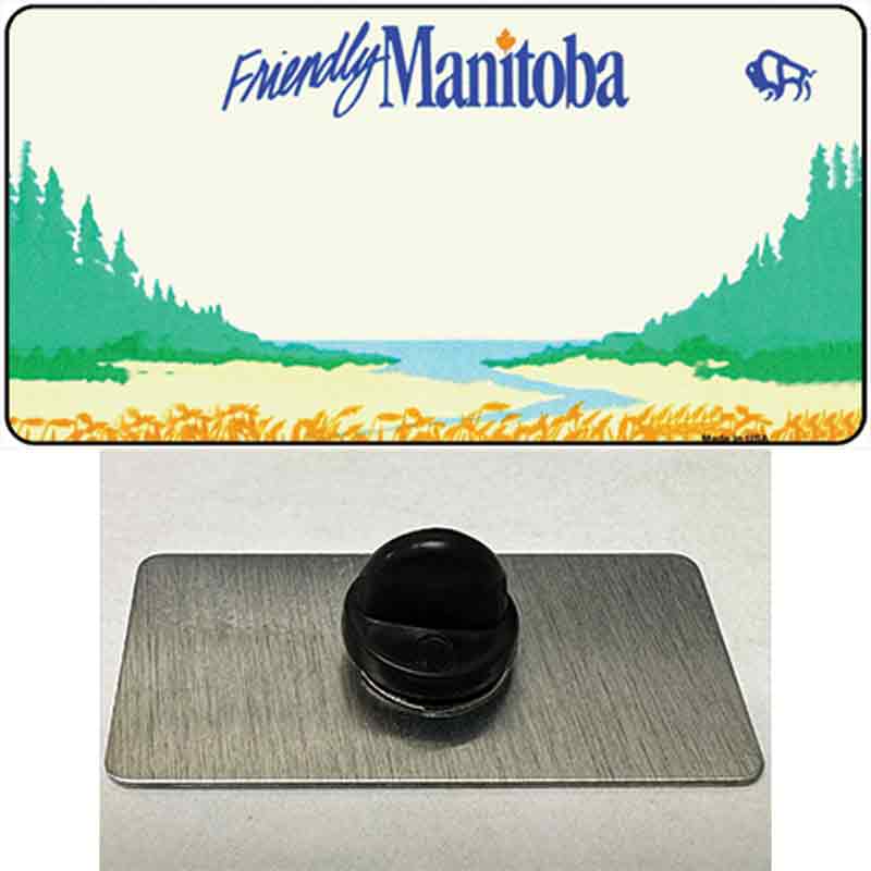 PIN-LP-1505 1.5 x 0.75 in. Manitoba Novelty Rectangle Metal Hat Pin