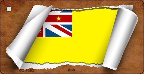 KC-9252 Nive Flag Scroll Novelty Key Chain