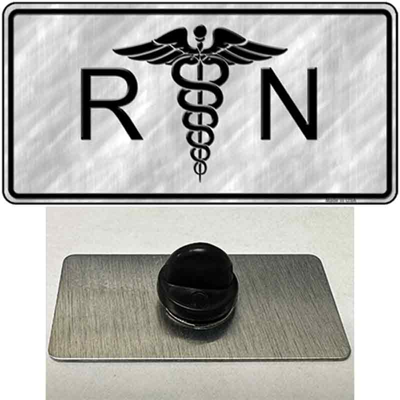 PIN-LP-2134 1.5 x 0.75 in. RN Novelty Rectangle Metal Hat Pin