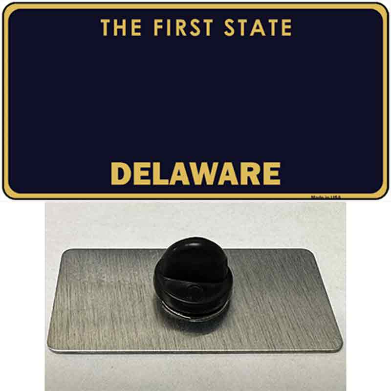 PIN-LP-2223 1.5 x 0.75 in. Delaware State Blank Novelty Rectangle Metal Hat Pin