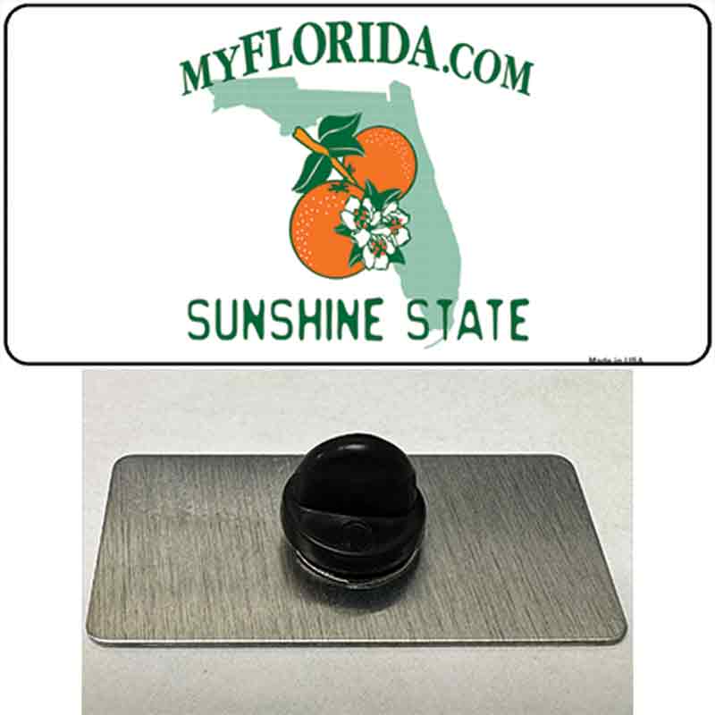PIN-LP-2224 1.5 x 0.75 in. Florida State Blank Novelty Rectangle Metal Hat Pin