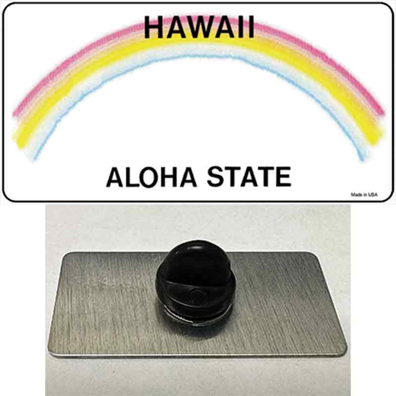 PIN-LP-2226 1.5 x 0.75 in. Hawaii State Blank Novelty Rectangle Metal Hat Pin