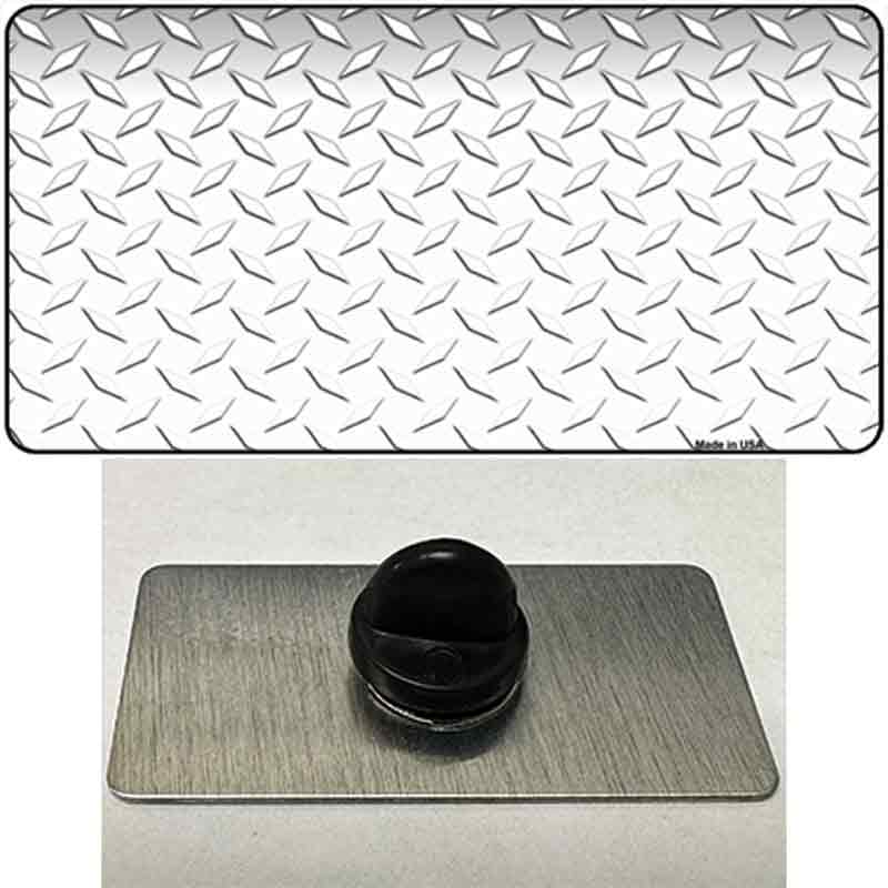 PIN-LP-2267 1.5 x 0.75 in. Diamond White Novelty Rectangle Metal Hat Pin