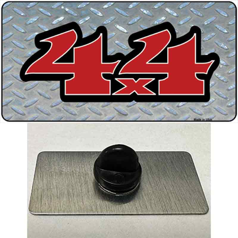 PIN-LP-227 1.5 x 0.75 in. 4 x 4 Diamond Novelty Rectangle Metal Hat Pin