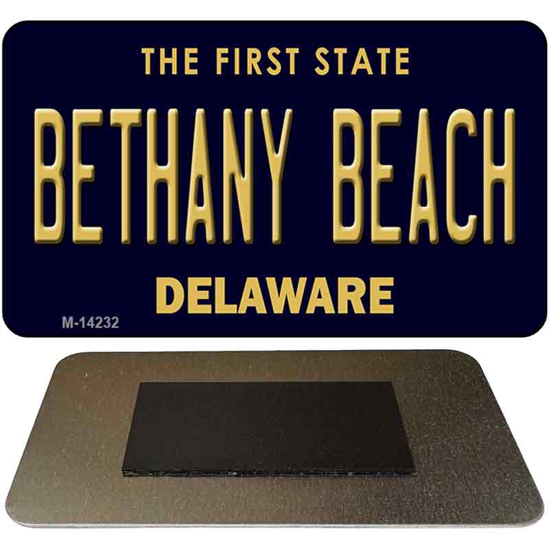 M-14232 3.5 x 2 in. Bethany Beach Delaware Novelty Rectangle Metal Magnet