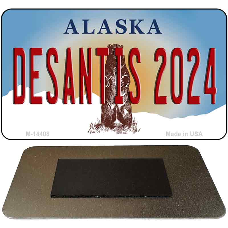 M-14408 3.5 x 2 in. Desantis 2024 Alaska Novelty Rectangle Metal Magnet