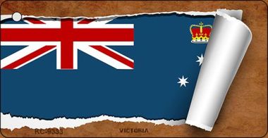 KC-9333 Victoria Flag Scroll Novelty Key Chain