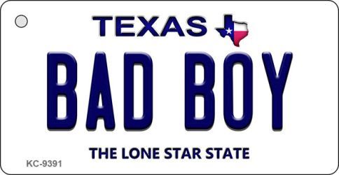 KC-9391 Bad Boy Texas Background Novelty Key Chain