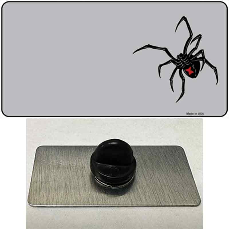 PIN-LP-3496 1.5 x 0.75 in. Black Widow Offset Novelty Rectangle Metal Hat Pin