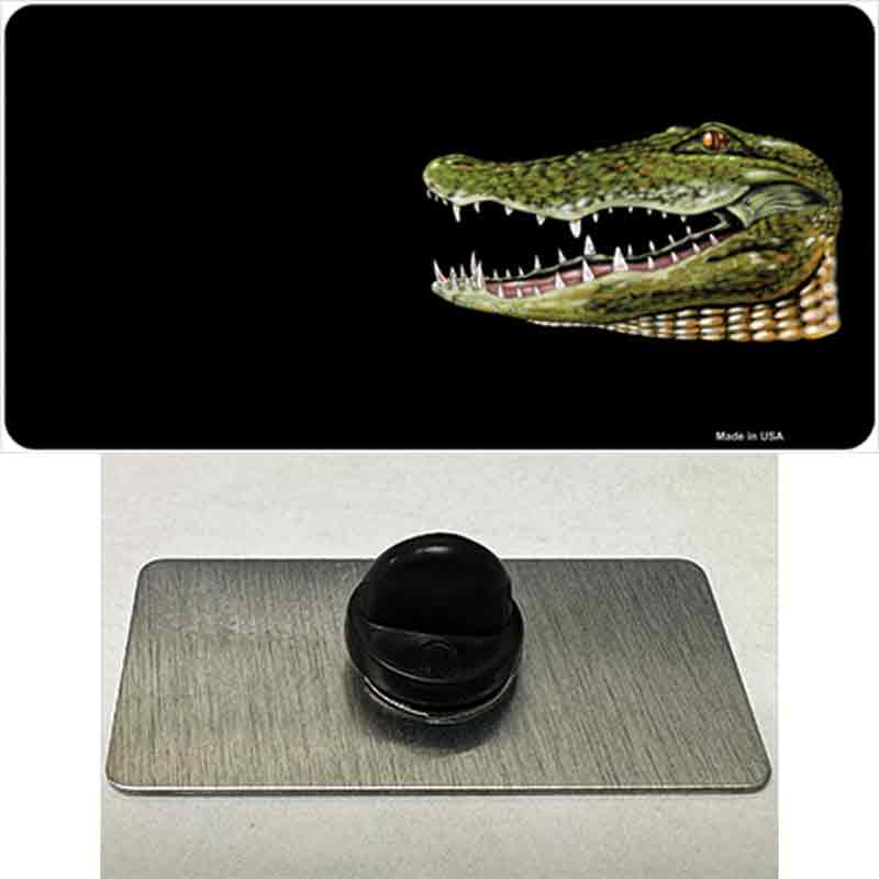PIN-LP-3746 1.5 x 0.75 in. Gator Offset Novelty Rectangle Metal Hat Pin