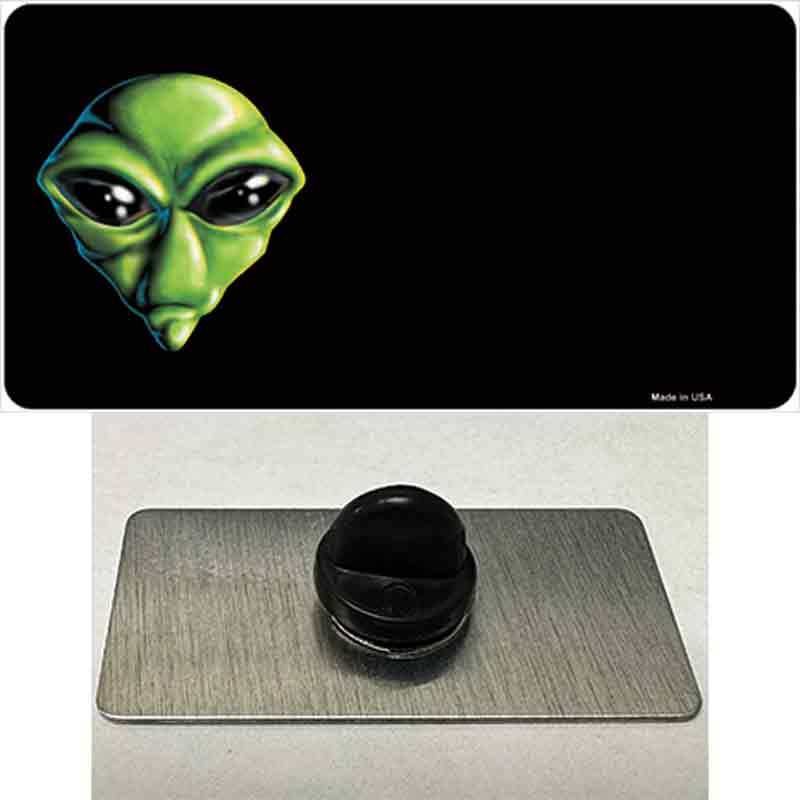 PIN-LP-3761 1.5 x 0.75 in. Alien Offset Novelty Rectangle Metal Hat Pin