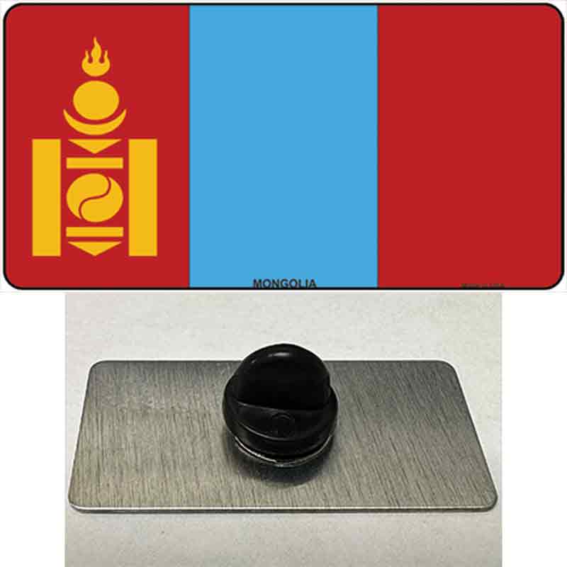 PIN-LP-4098 1.5 x 0.75 in. Mongolia Flag Novelty Rectangle Metal Hat Pin