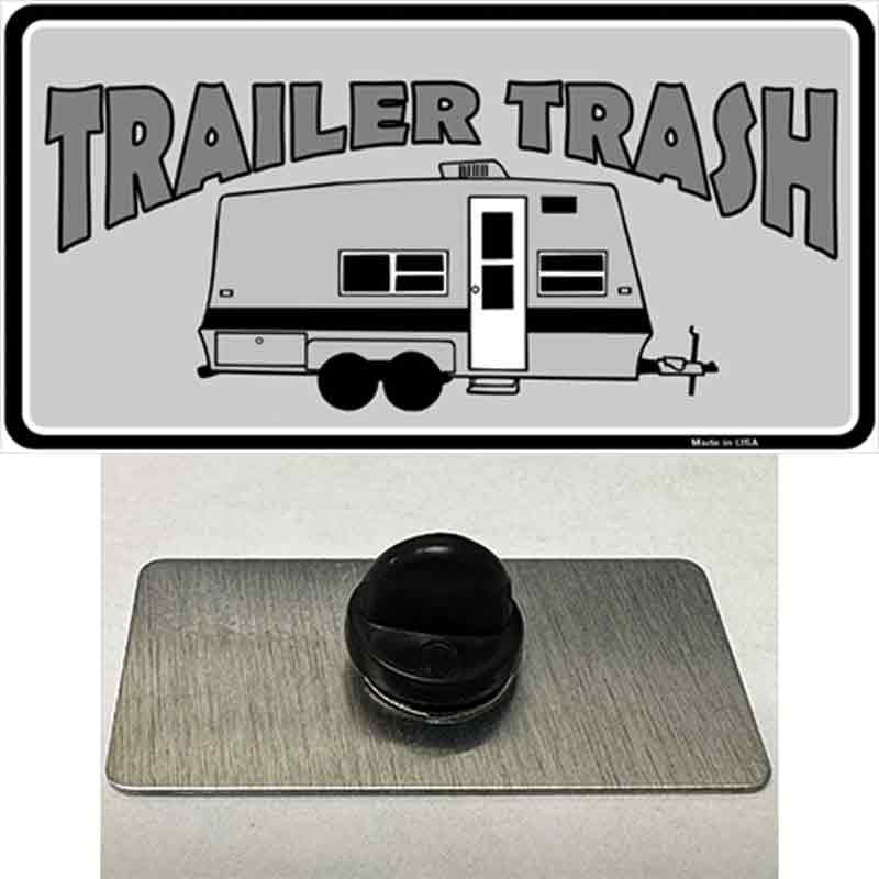 PIN-LP-4282 1.5 x 0.75 in. Trailer Trash Novelty Rectangle Metal Hat Pin