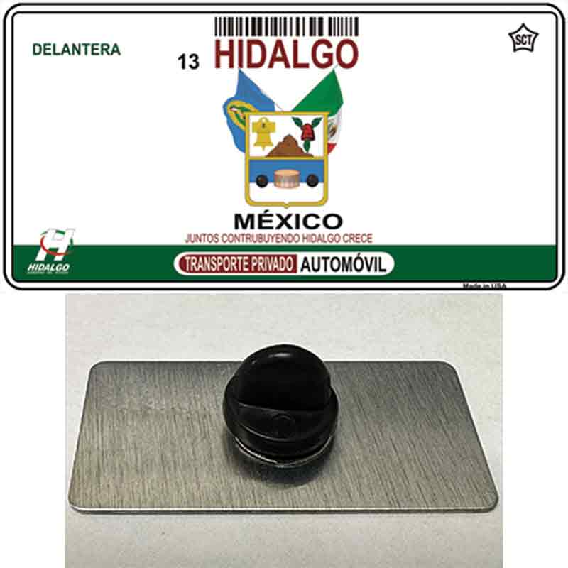 PIN-LP-4807 1.5 x 0.75 in. Hidalgo Mexico Novelty Rectangle Metal Hat Pin