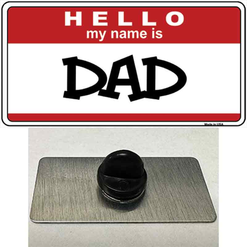 PIN-LP-5190 1.5 x 0.75 in. Dad Novelty Rectangle Metal Hat Pin