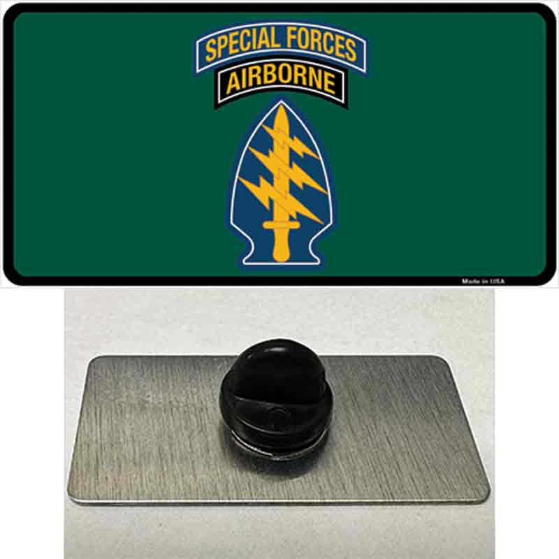 PIN-LP-5223 1.5 x 0.75 in. Special Forces Novelty Rectangle Metal Hat Pin