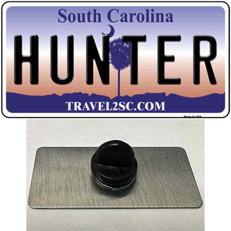 PIN-LP-6276 1.5 x 0.75 in. Hunter South Carolina Novelty Rectangle Metal Hat Pin -  Smart Blonde