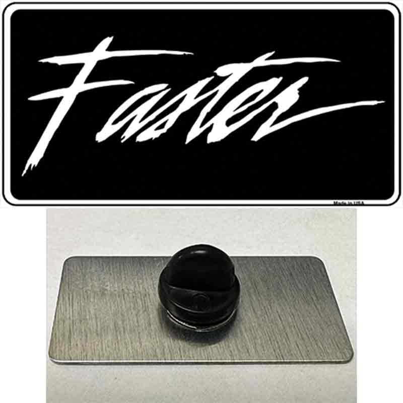 PIN-LP-1895 1.5 x 0.75 in. Faster Novelty Rectangle Metal Hat Pin