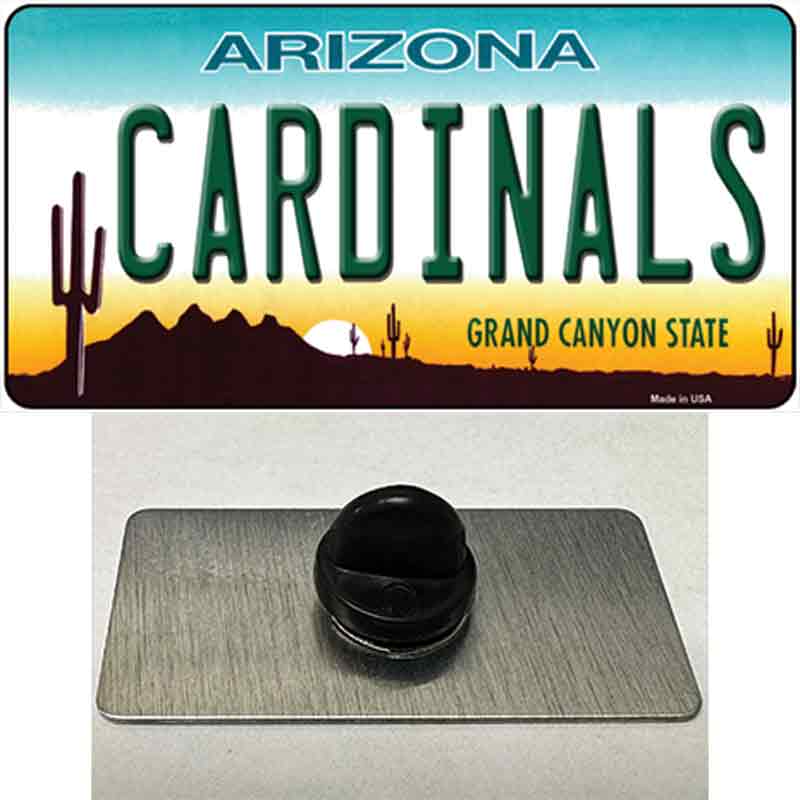 PIN-LP-2033 1.5 x 0.75 in. Cardinals Arizona State Novelty Rectangle Metal Hat Pin -  Smart Blonde