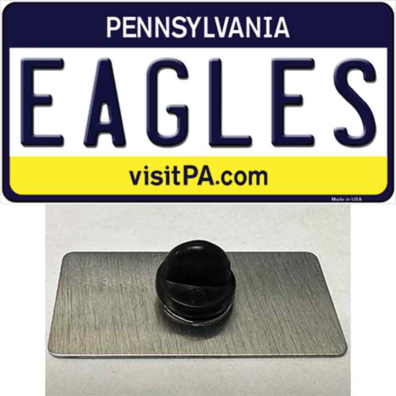 PIN-LP-2057 1.5 x 0.75 in. Eagles Pennsylvania State Novelty Novelty Rectangle Metal Hat Pin