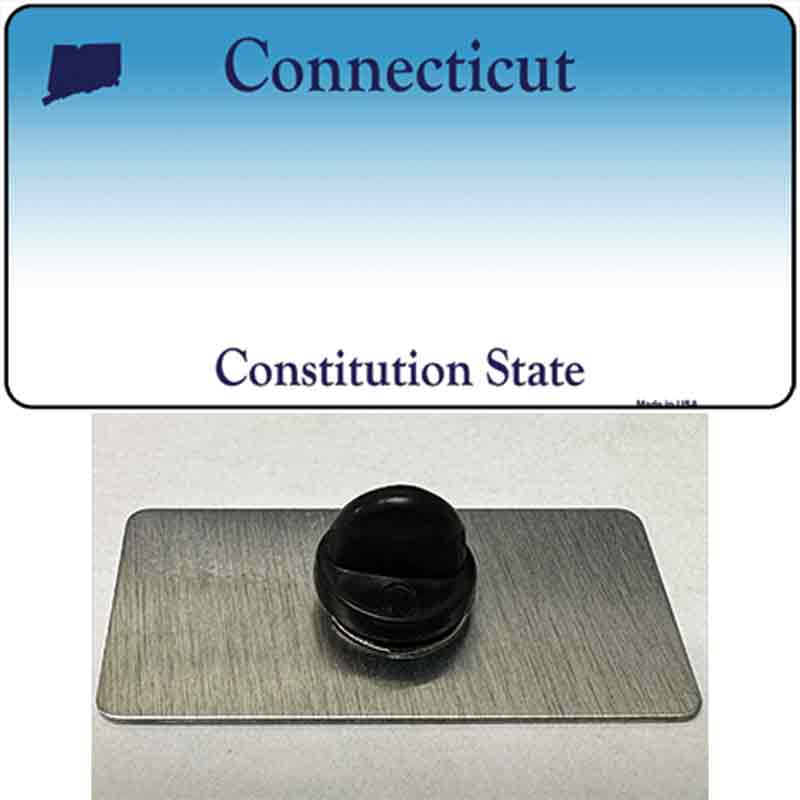 PIN-LP-2221 1.5 x 0.75 in. Connecticut State Blank Novelty Rectangle Metal Hat Pin