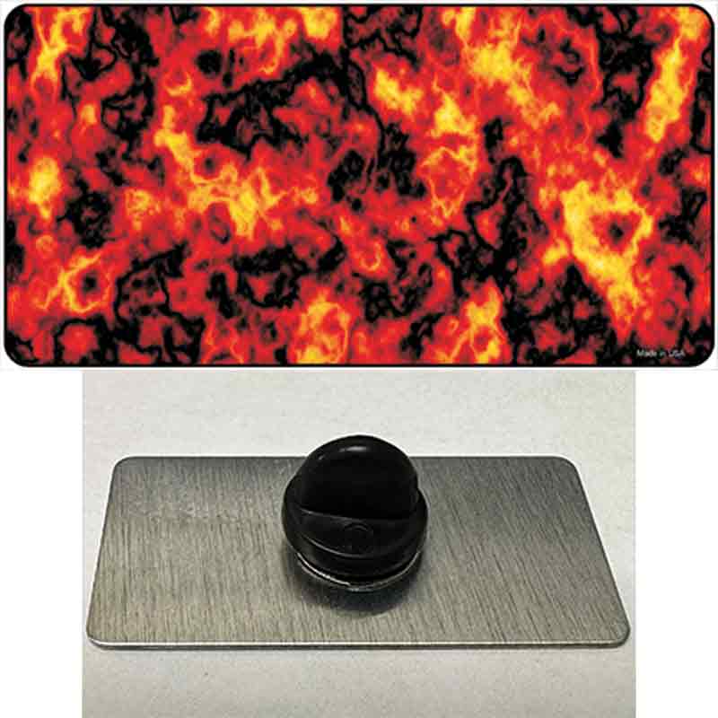 PIN-LP-2276 1.5 x 0.75 in. Fire Explosion Novelty Rectangle Metal Hat Pin