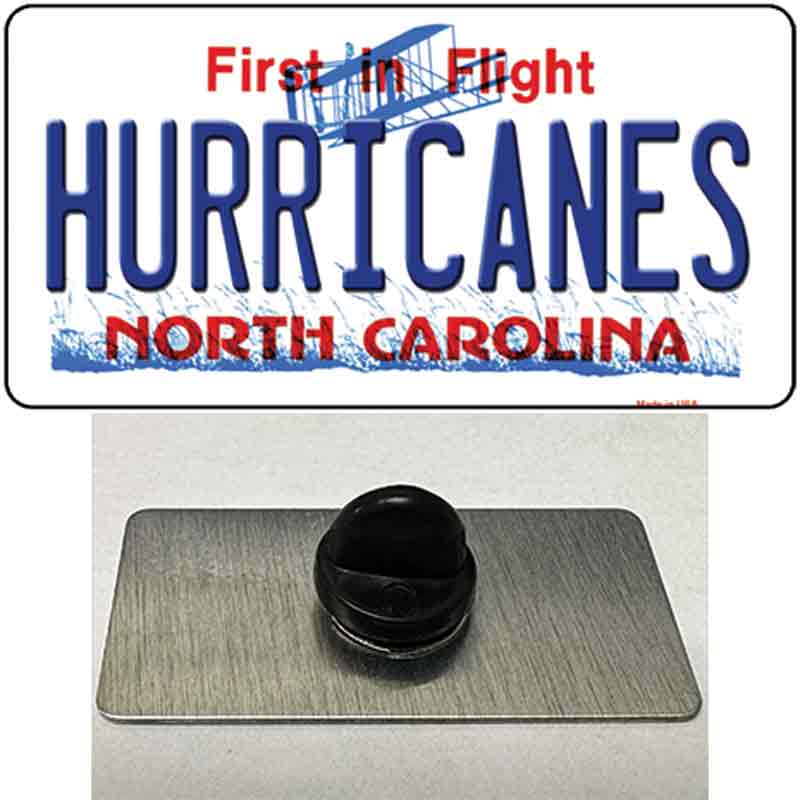 PIN-LP-2295 1.5 x 0.75 in. Hurricanes North Carolina State Novelty Rectangle Metal Hat Pin
