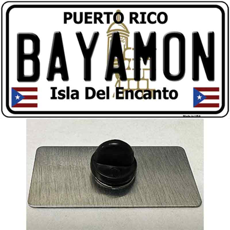PIN-LP-2820 1.5 x 0.75 in. Bayamon Novelty Rectangle Metal Hat Pin