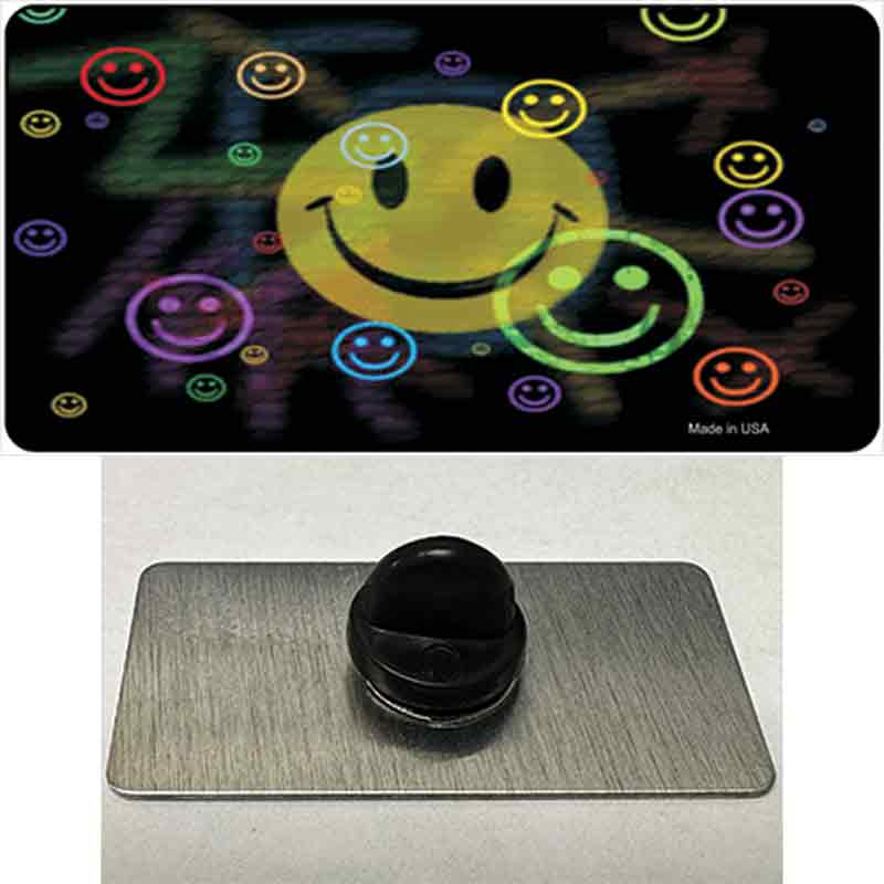 PIN-LP-3503 1.5 x 0.75 in. Smiley Novelty Rectangle Metal Hat Pin